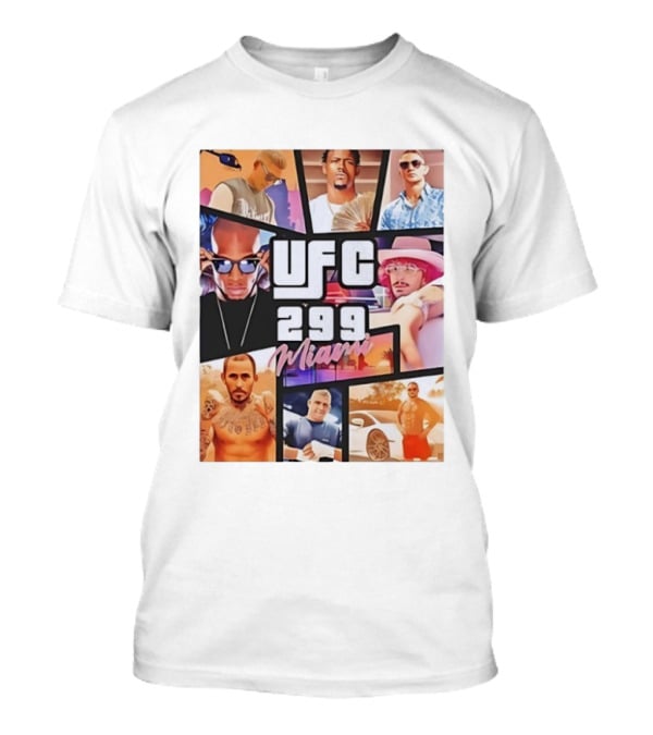 UFC 299 Miami Grand Theft Auto T-Shirt