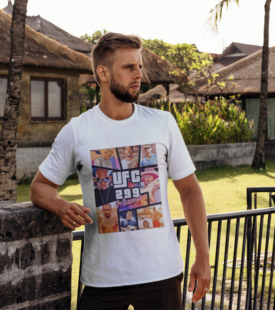 UFC 299 Miami Grand Theft Auto T-Shirt