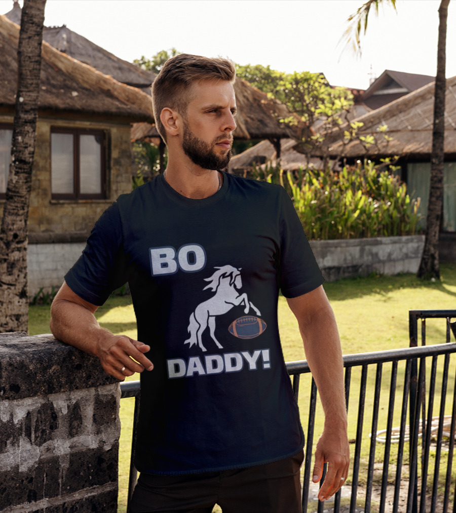 Bo Nix Denver Broncos Football Bo Daddy NFL 2025 Horseball T-Shirt