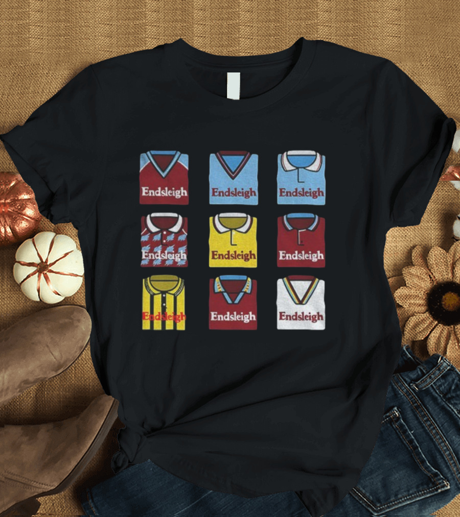 Burnley FC Endsleigh Retro Jerseys Collection Collage T-Shirt