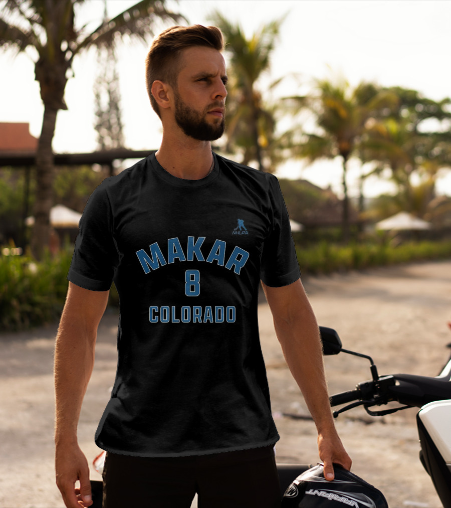 Cale Makar 8 Colorado Avalanche Hockey T-Shirt