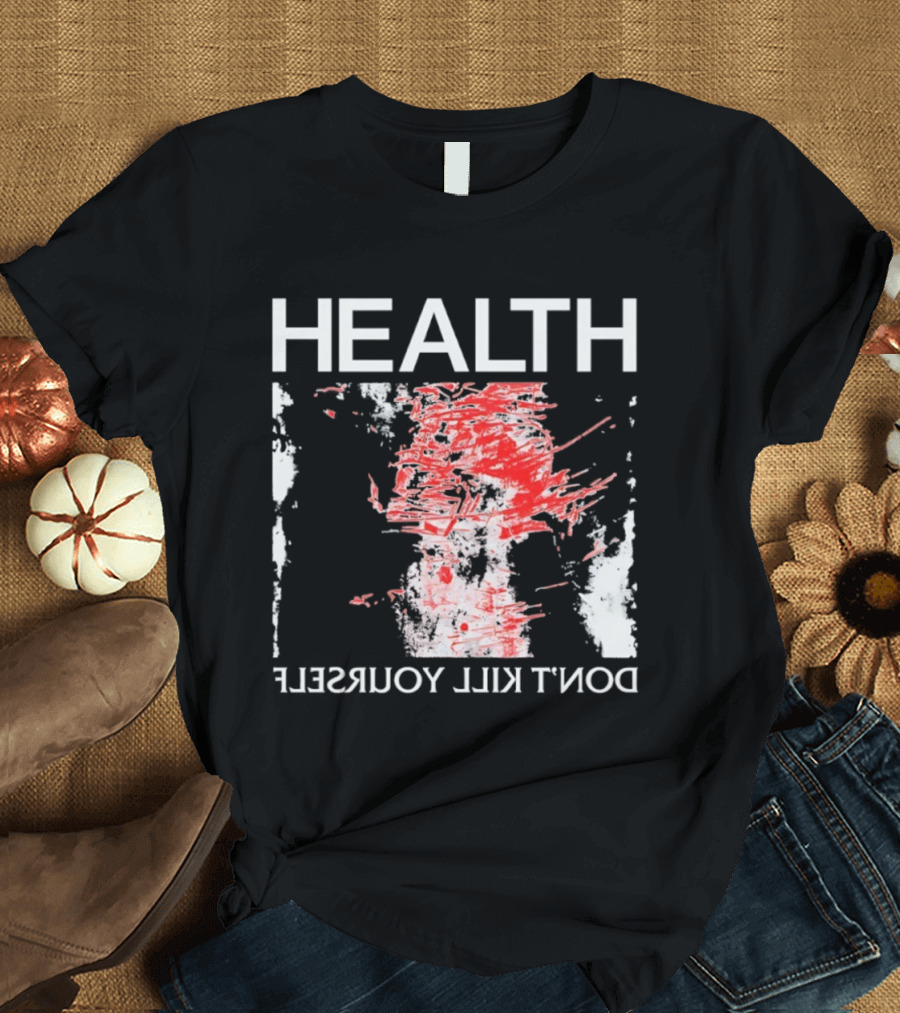 HEALTH Don't Kill Yourself Red Brush Strokes T-Shirt