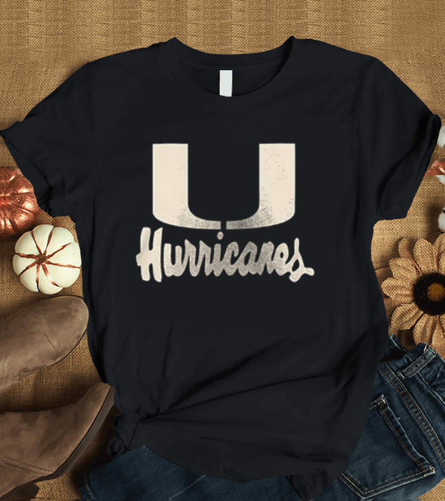 Miami Hurricanes U Logo Team Colors Est 1926 T-Shirt