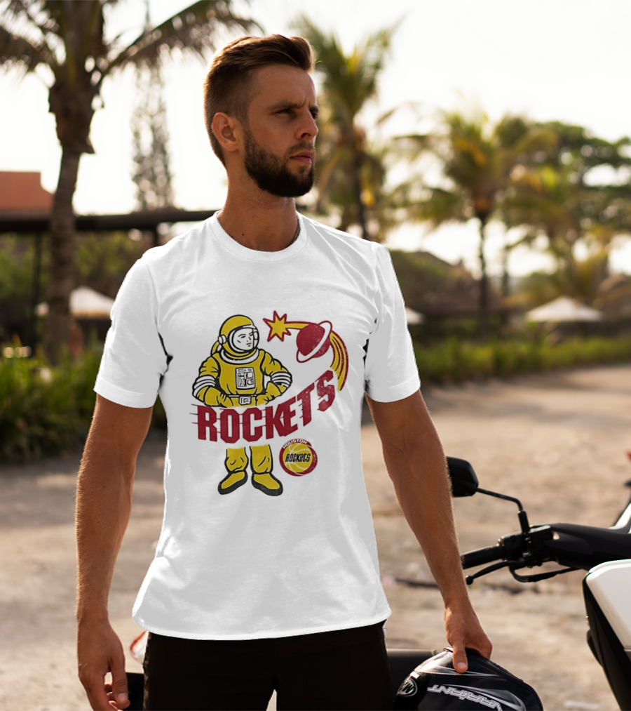 Houston Rockets Astronaut Iconic Space T-Shirt
