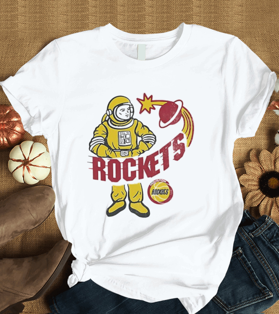 Houston Rockets Astronaut Iconic Space T-Shirt