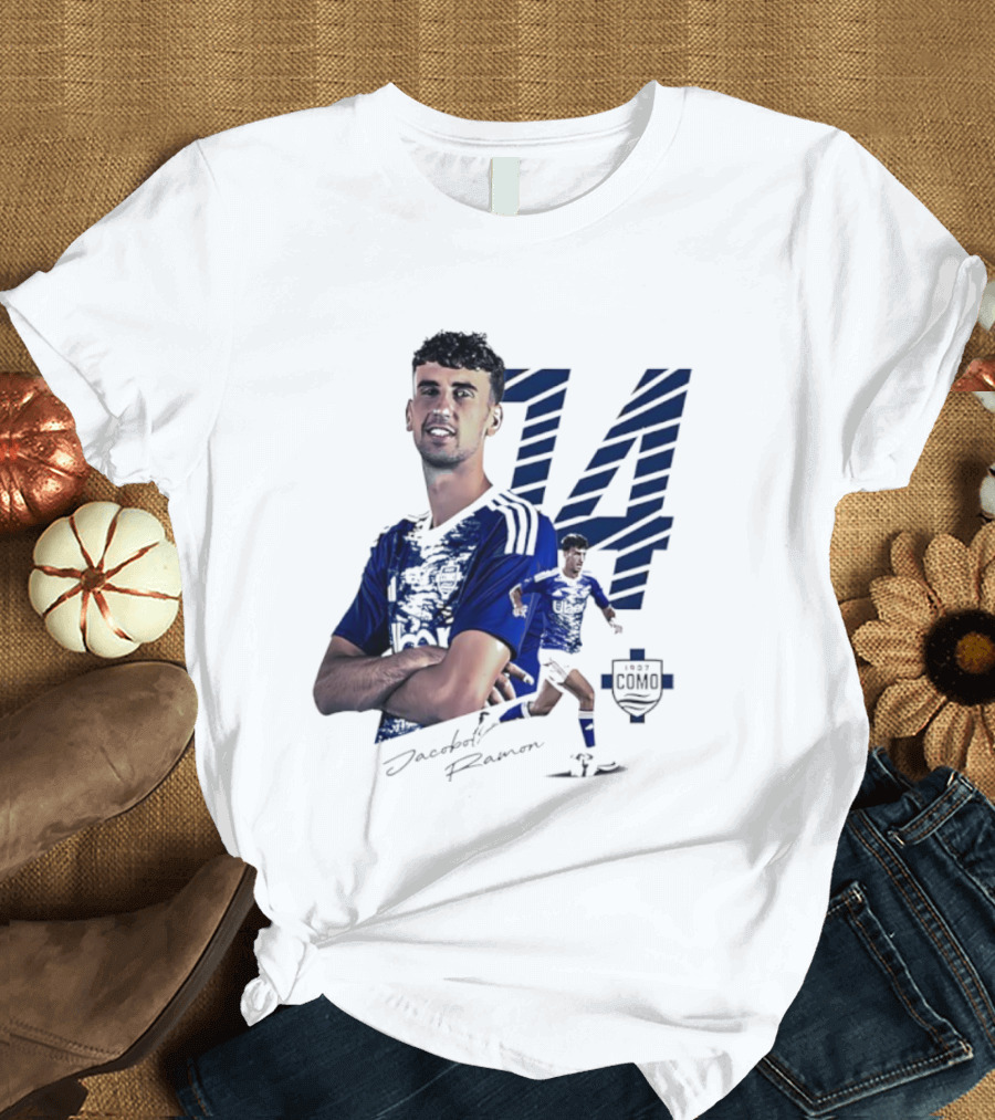 Jacobo Ramon 14 Como 1907 Players Collection Signature T-Shirt