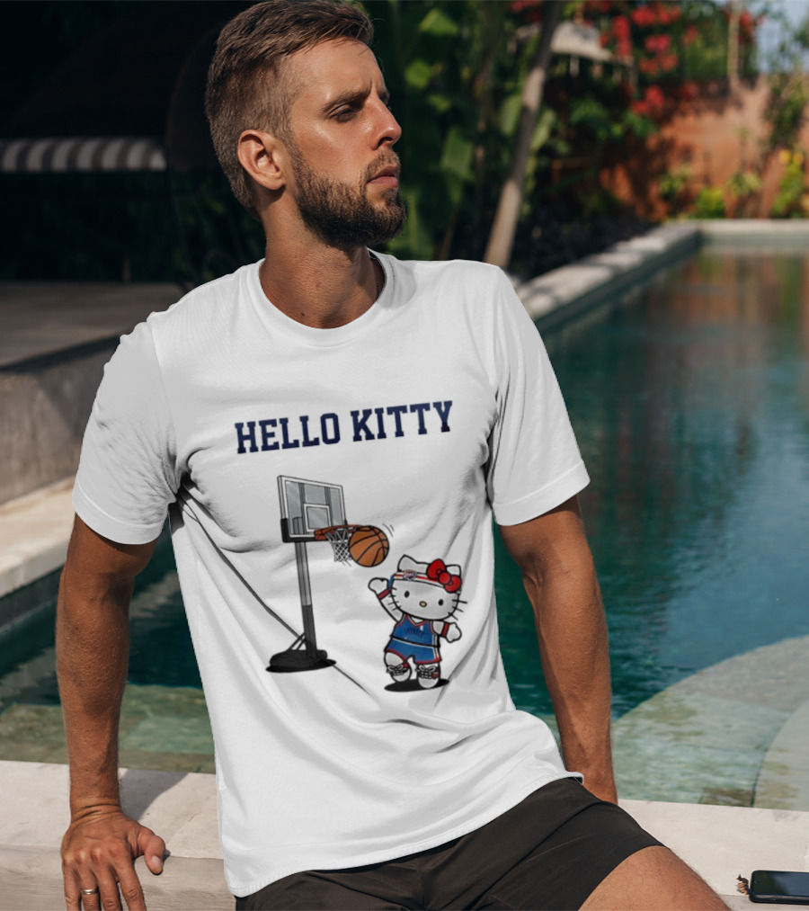 Hello Kitty Oklahoma City Thunder Basketball Collaboration Holiday Fan Favorite T-Shirt