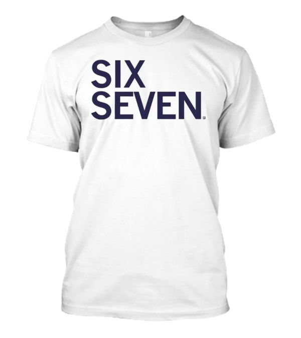 Six Seven 6 7 Text Iconic T-Shirt