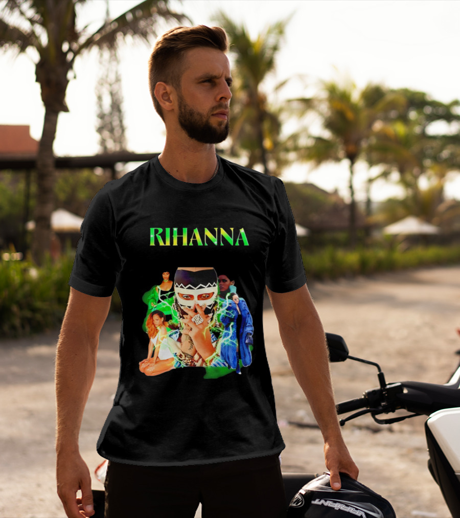 Rihanna Fashion Icon Collage Bold T-Shirt
