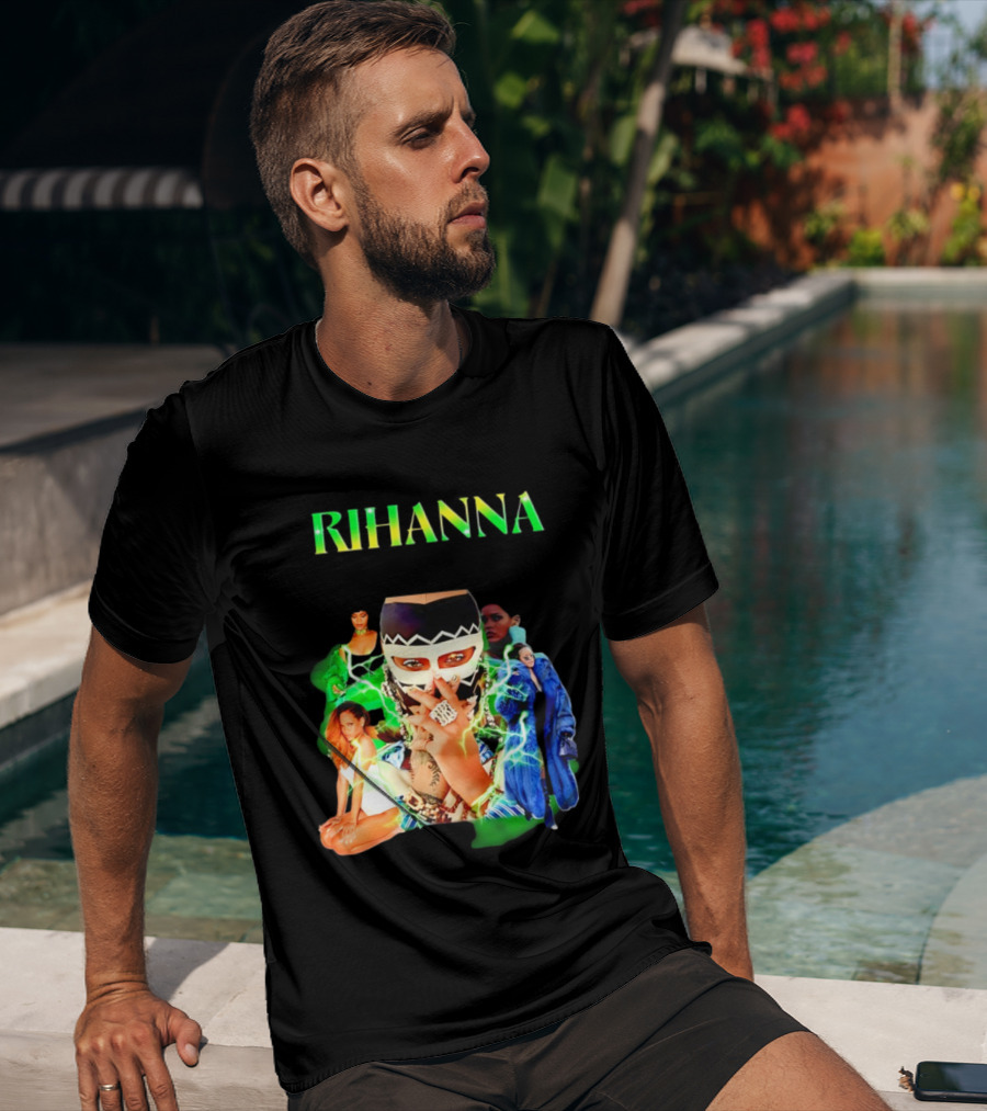 Rihanna Fashion Icon Collage Bold T-Shirt