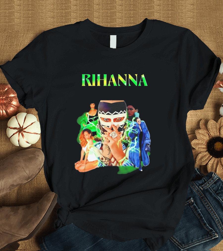 Rihanna Fashion Icon Collage Bold T-Shirt