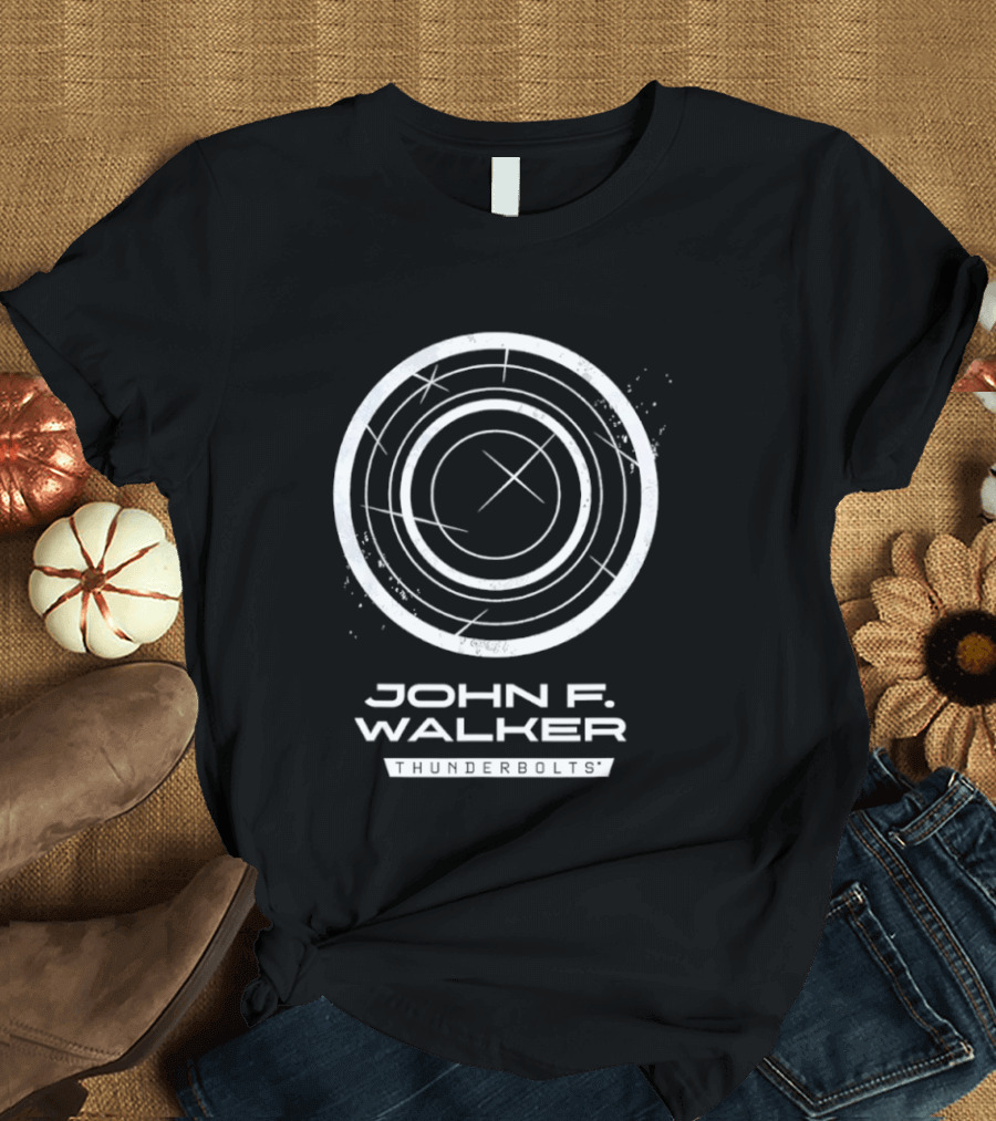 John F Walker Thunderbolts Shield T-Shirt
