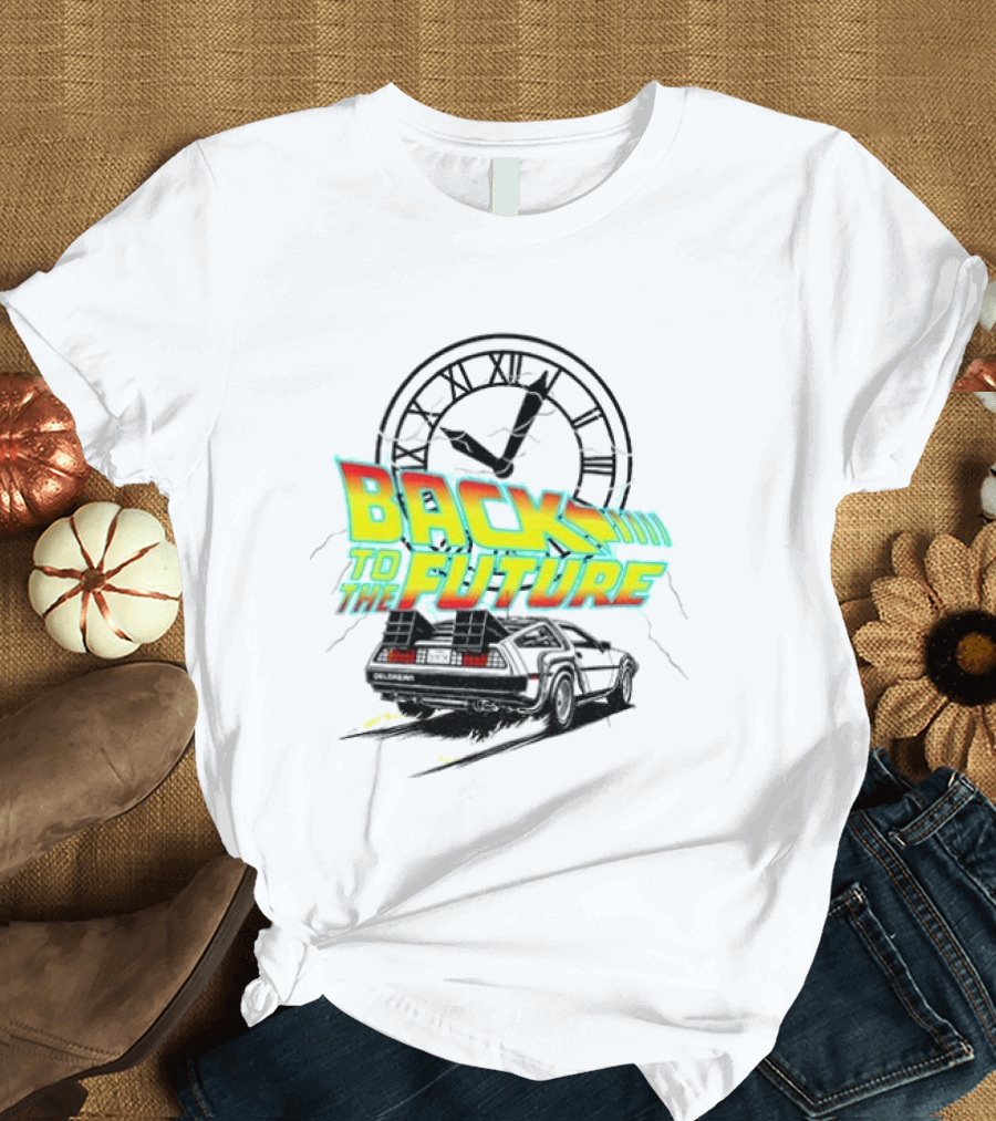 Back To The Future DMC DeLorean Official Vintage Movie T-Shirt