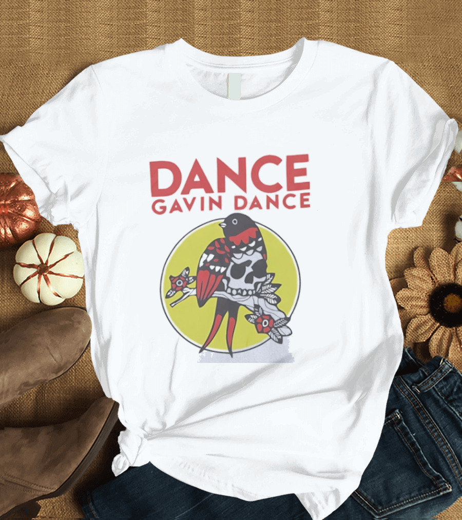 Dance Gavin Dance Skull And Bird T-Shirt