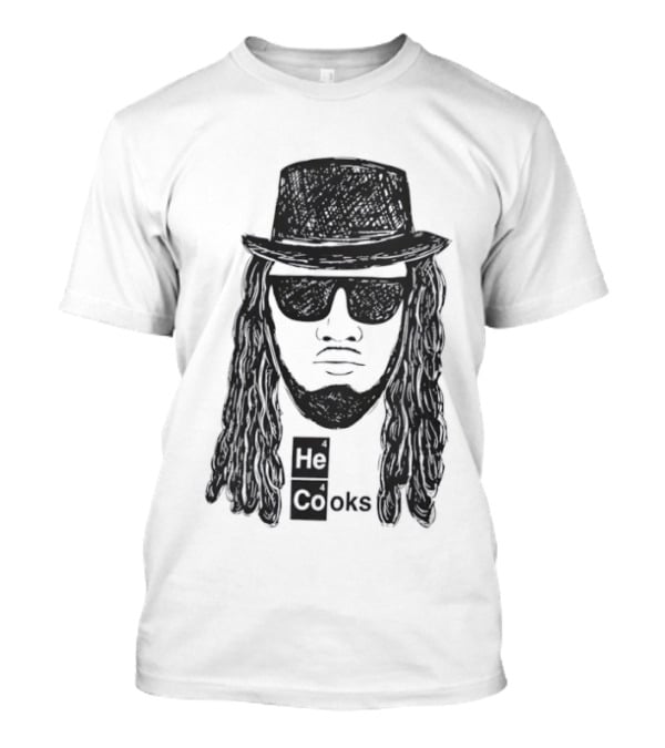 Buffalo Bills He Cooks Bigface T-Shirt