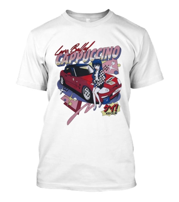 Love Ballad Cappuccino Kei Car Anime KB Club Retro Aesthetic T-Shirt