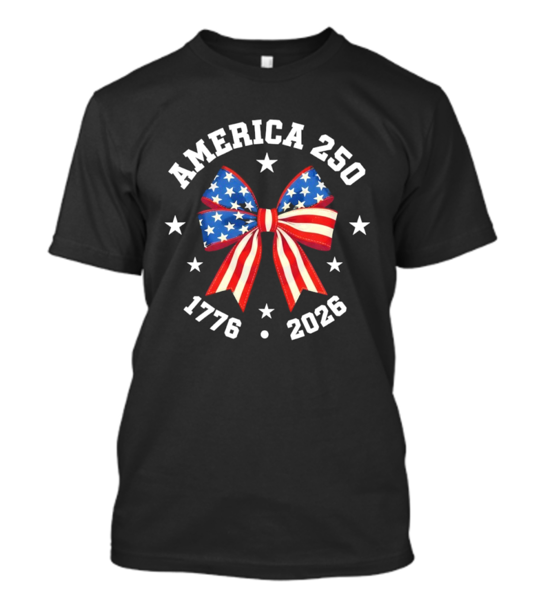 America 250 Patriotic Ribbon 1776 2026 Anniversary Celebration T-Shirt