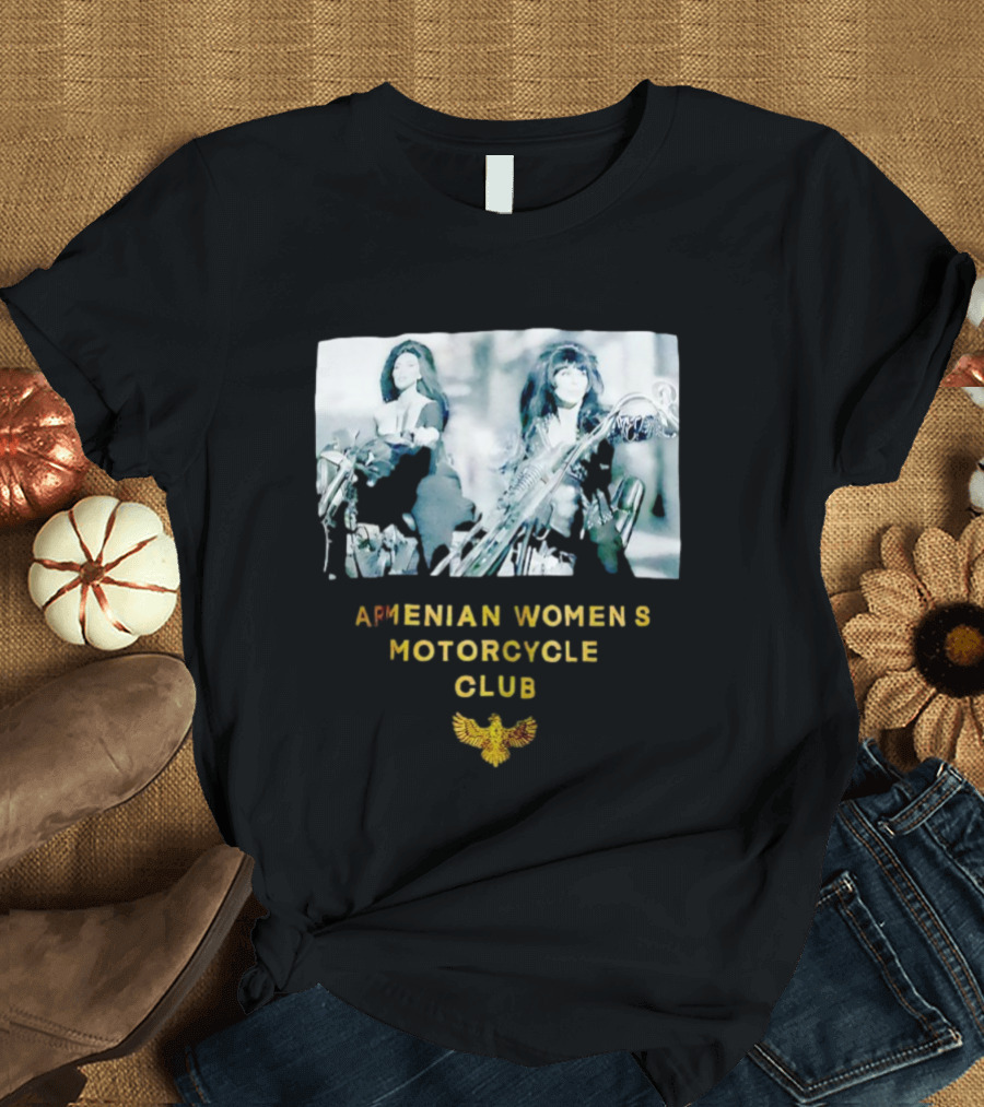 Armenian Women's Motorcycle Club Cher Biker мотоклуб T-Shirt