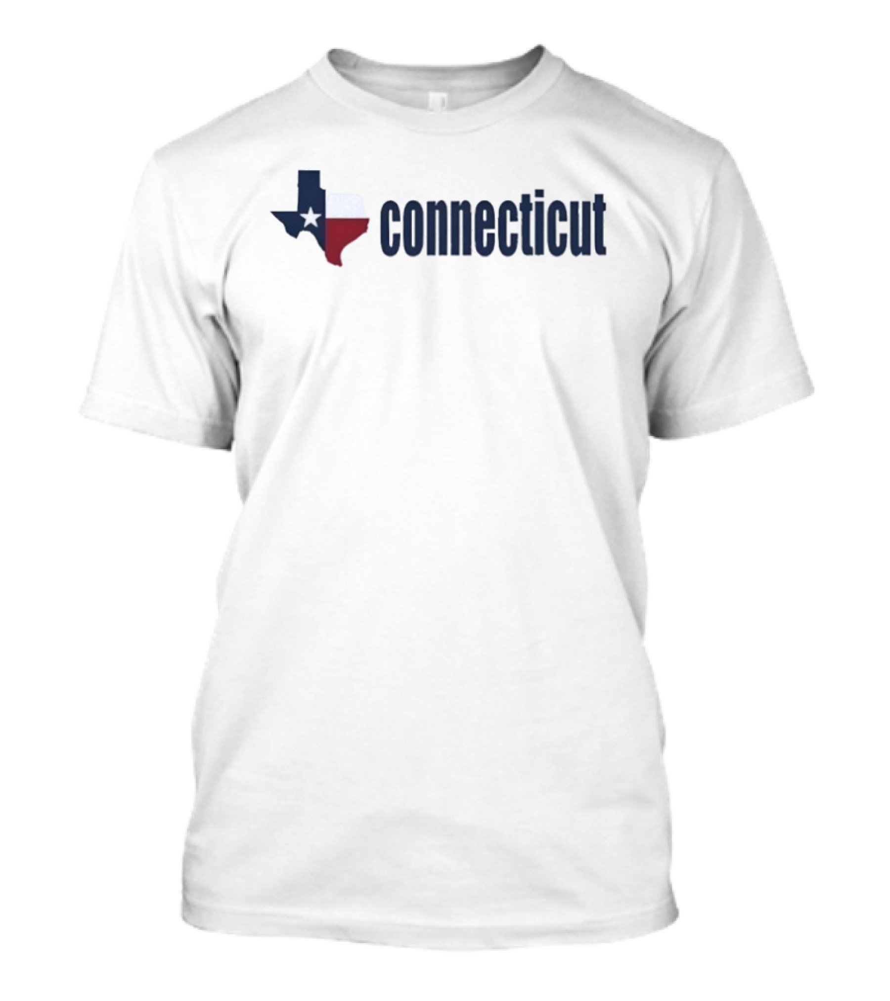 Texas Shape Connecticut Wordplay T-Shirt