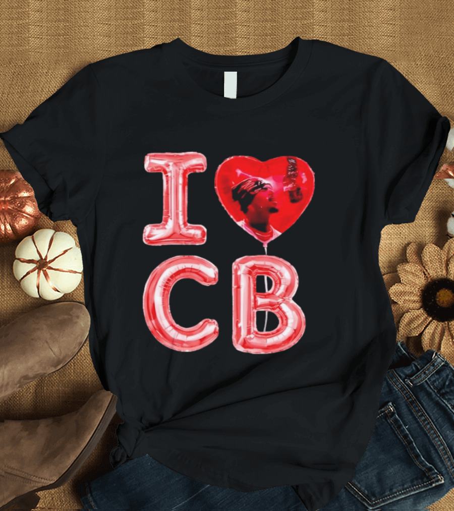 I Love CB Chris Brown Red Balloon T-Shirt