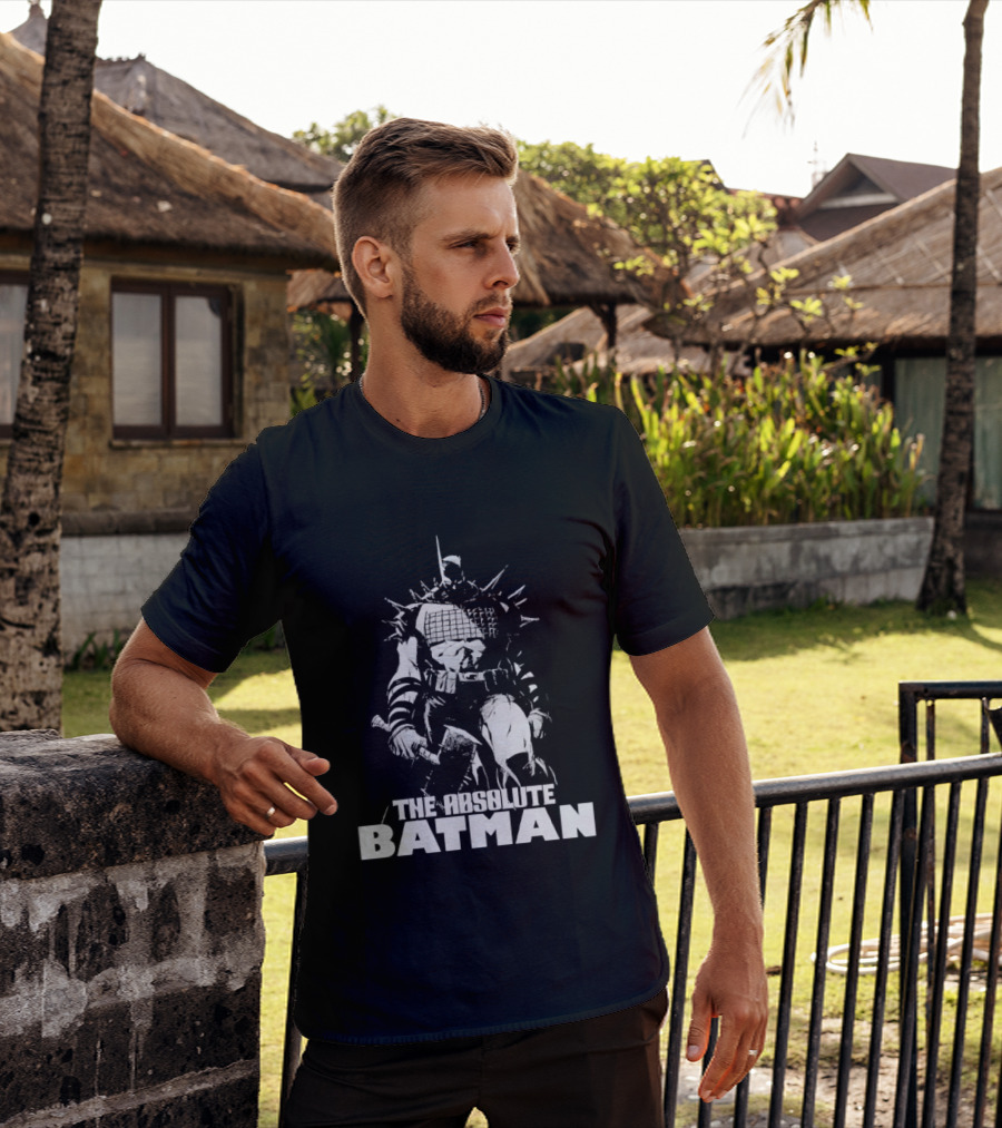 The Absolute Batman Spiked Suit Warrior With Bat Helmets T-Shirt