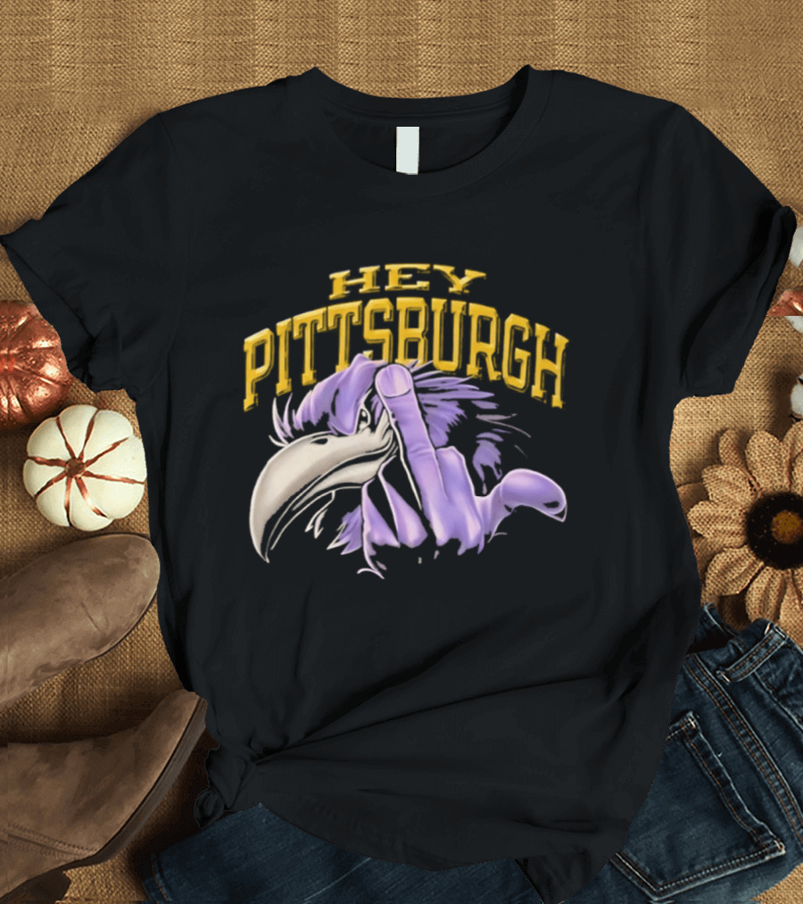 Hey Pittsburgh Steelers Ravens Iconic Rivalry T-Shirt