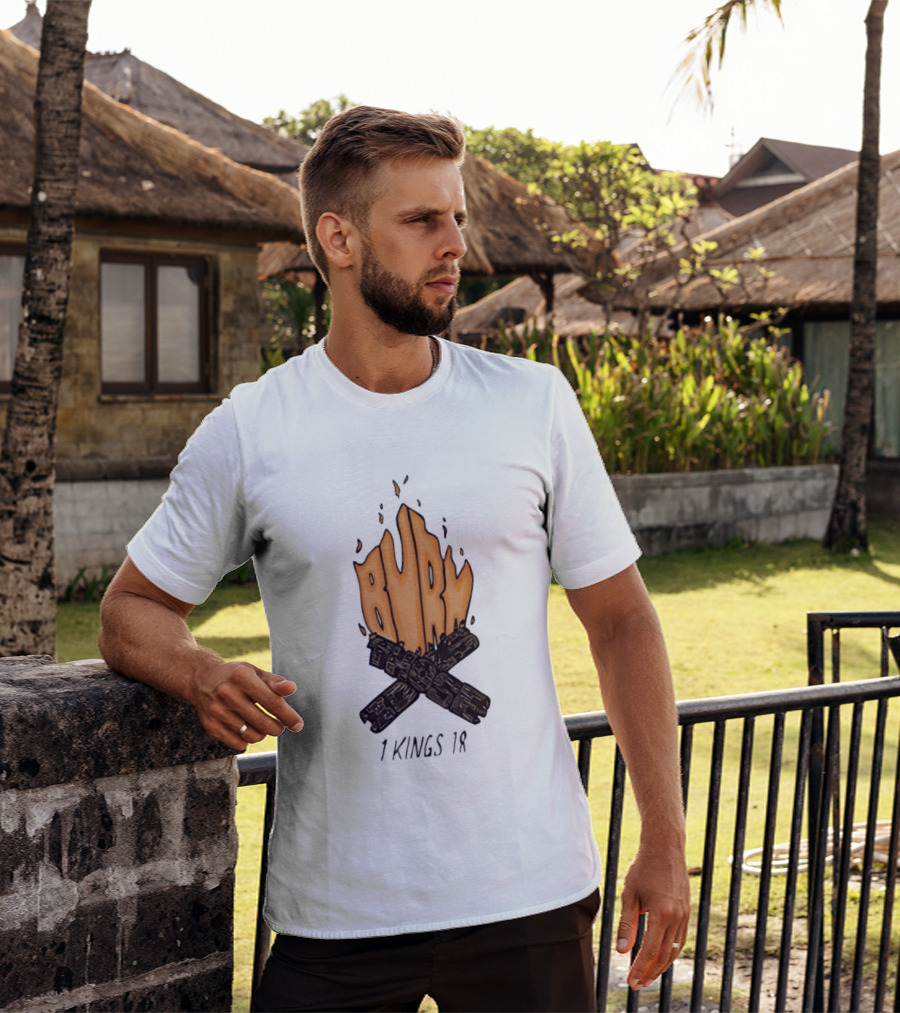 Burn Those Idols 1 Kings 18 Campfire Logs T-Shirt