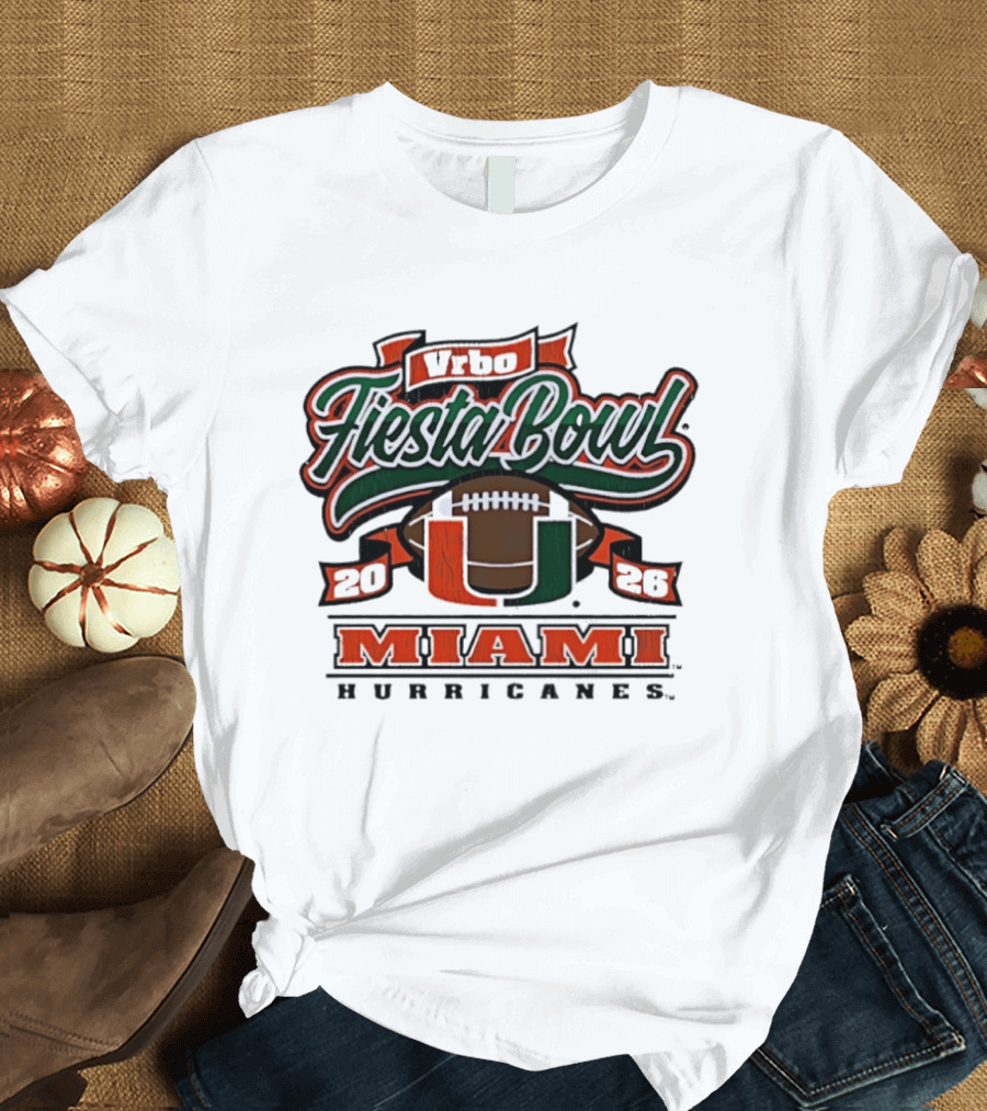 Miami Hurricanes Vrbo Fiesta Bowl 2026 Cfp Semifinal T-Shirt