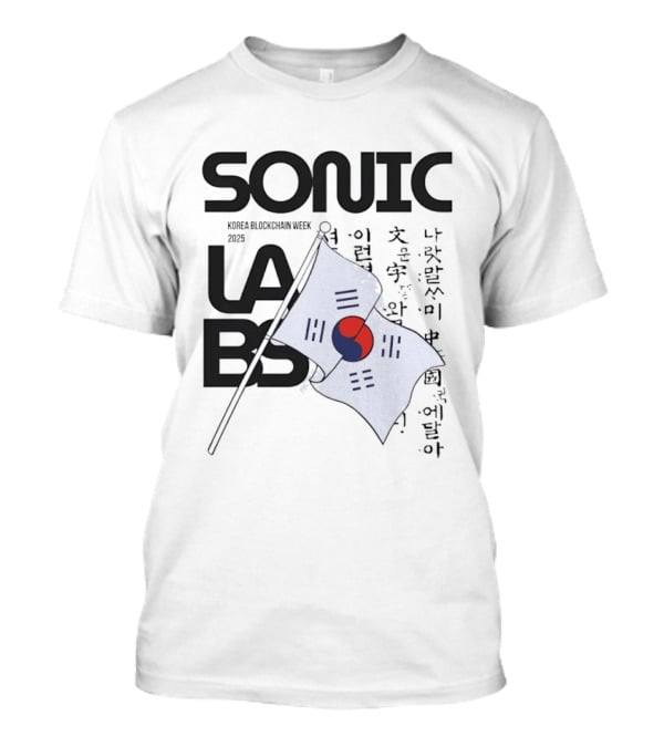 SONIC LABS Korea Blockchain Week 2025 Flag T-Shirt