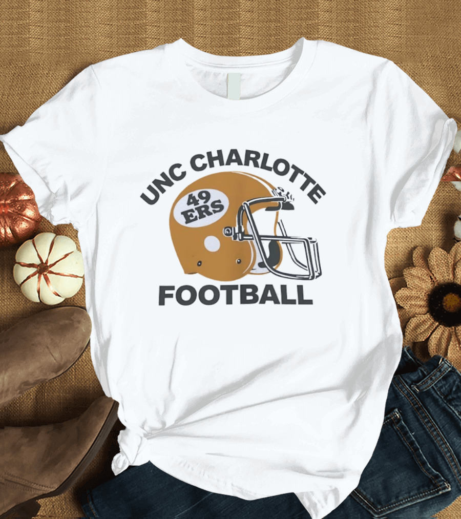 UNC Charlotte Football 49ers Helmet T-Shirt