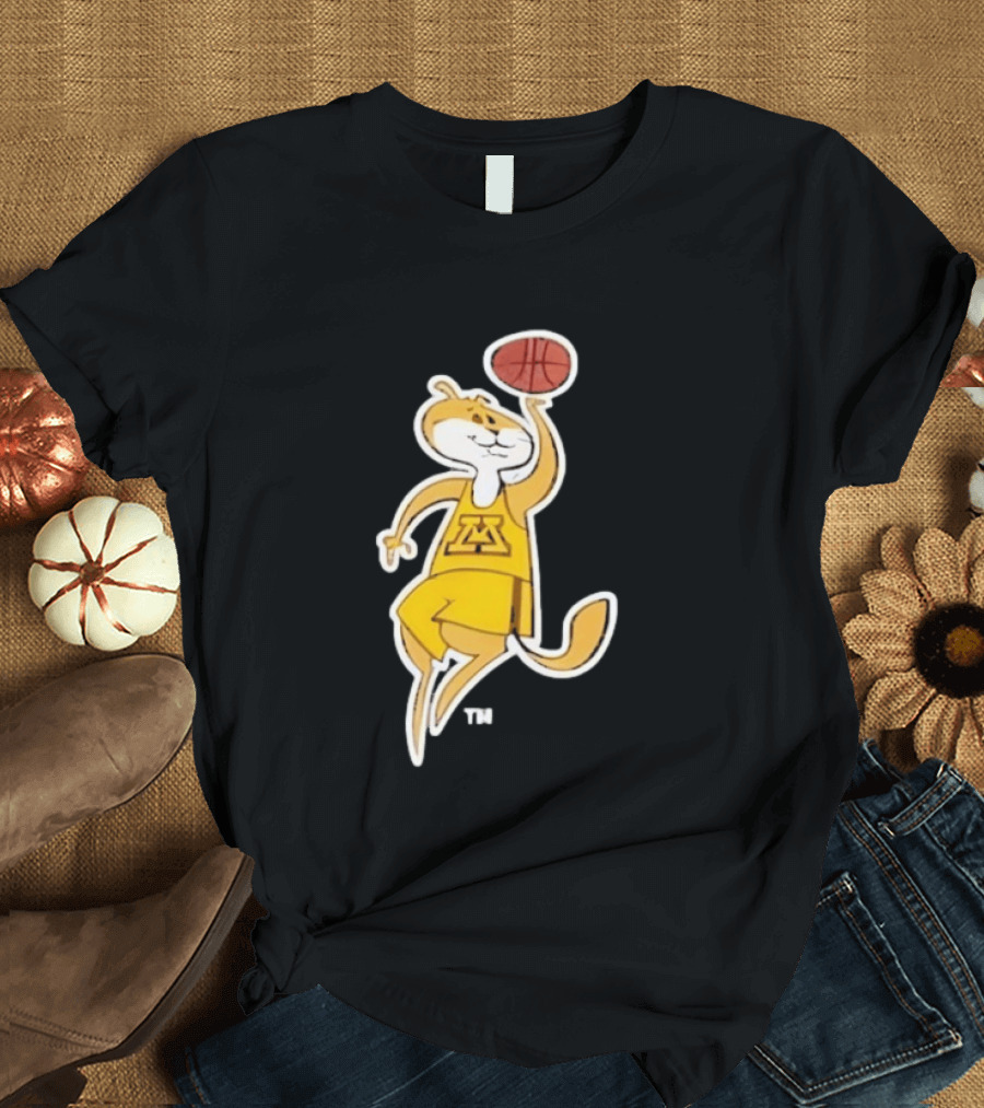 Minnesota Gophers Basketball Mascot Slam Dunk T-Shirt