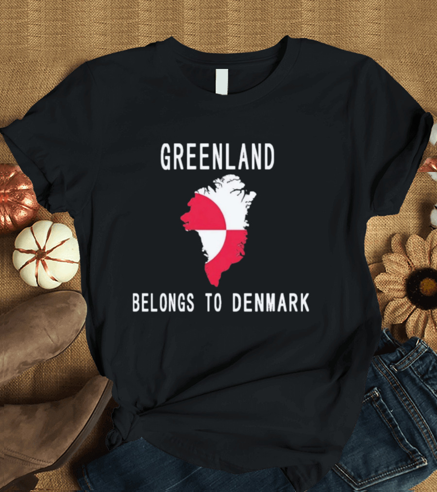 Greenland Belongs To Denmark Map T-Shirt