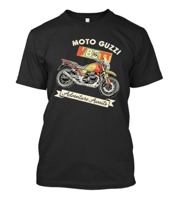 Moto Guzzi V85TT Adventure Awaits T-Shirt