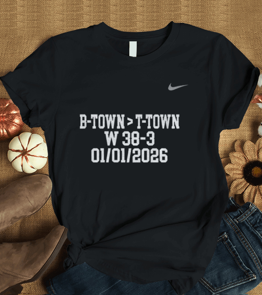Indiana Hoosiers B Town Triumphs Over Town Victory 38 3 01/01/2026 T-Shirt