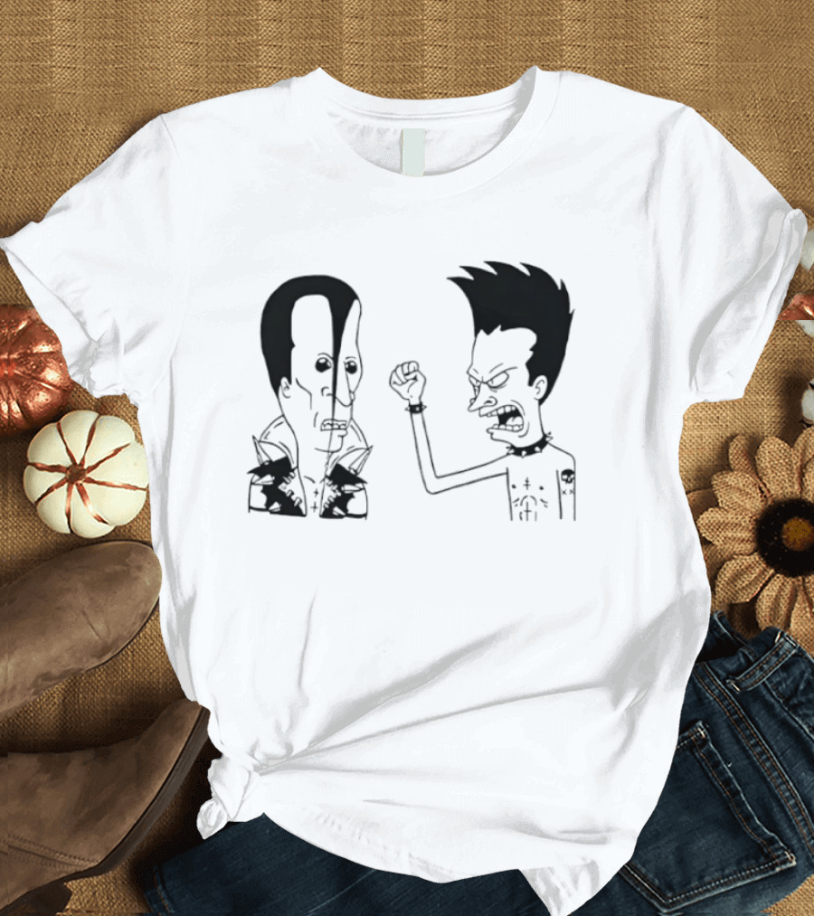 Grumpy Beavis And ButtHead Misfits T-Shirt