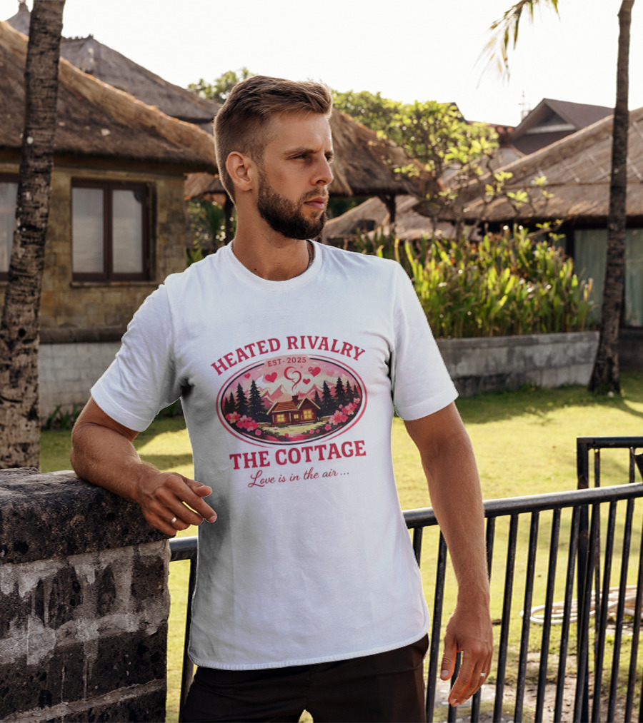 Heated Rivalry The Cottage Love Is In The Air Valentine's Day Est. 2025 T-Shirt