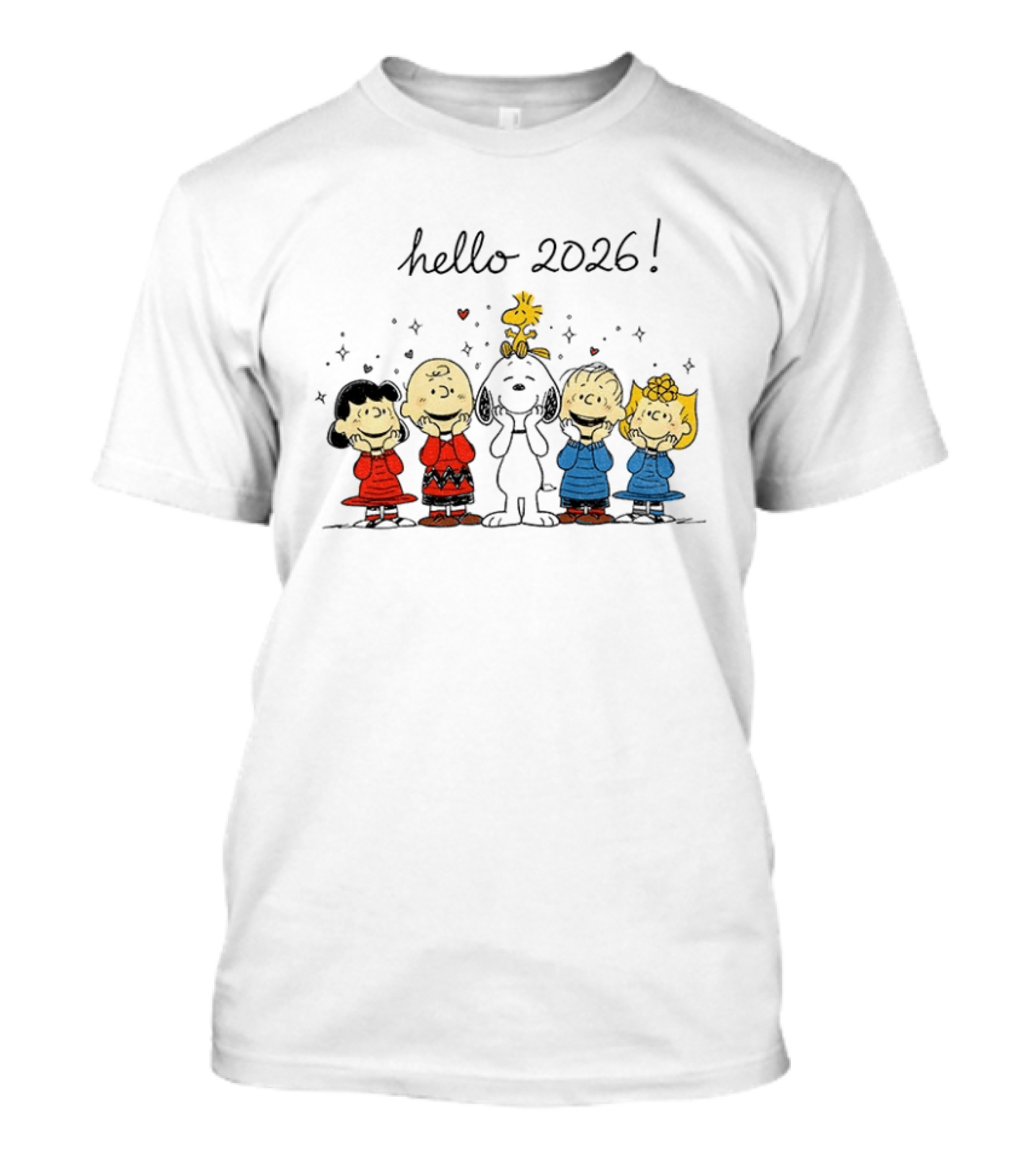 Hello 2026 Peanuts Snoopy And Friends Celebration T-Shirt