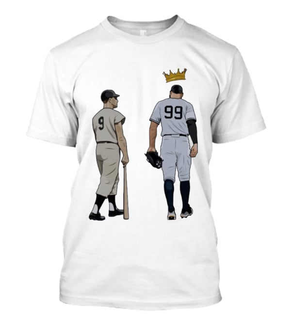 Roger Maris 9 Aaron Judge 99 Crown New York Yankees Fleece T-Shirt