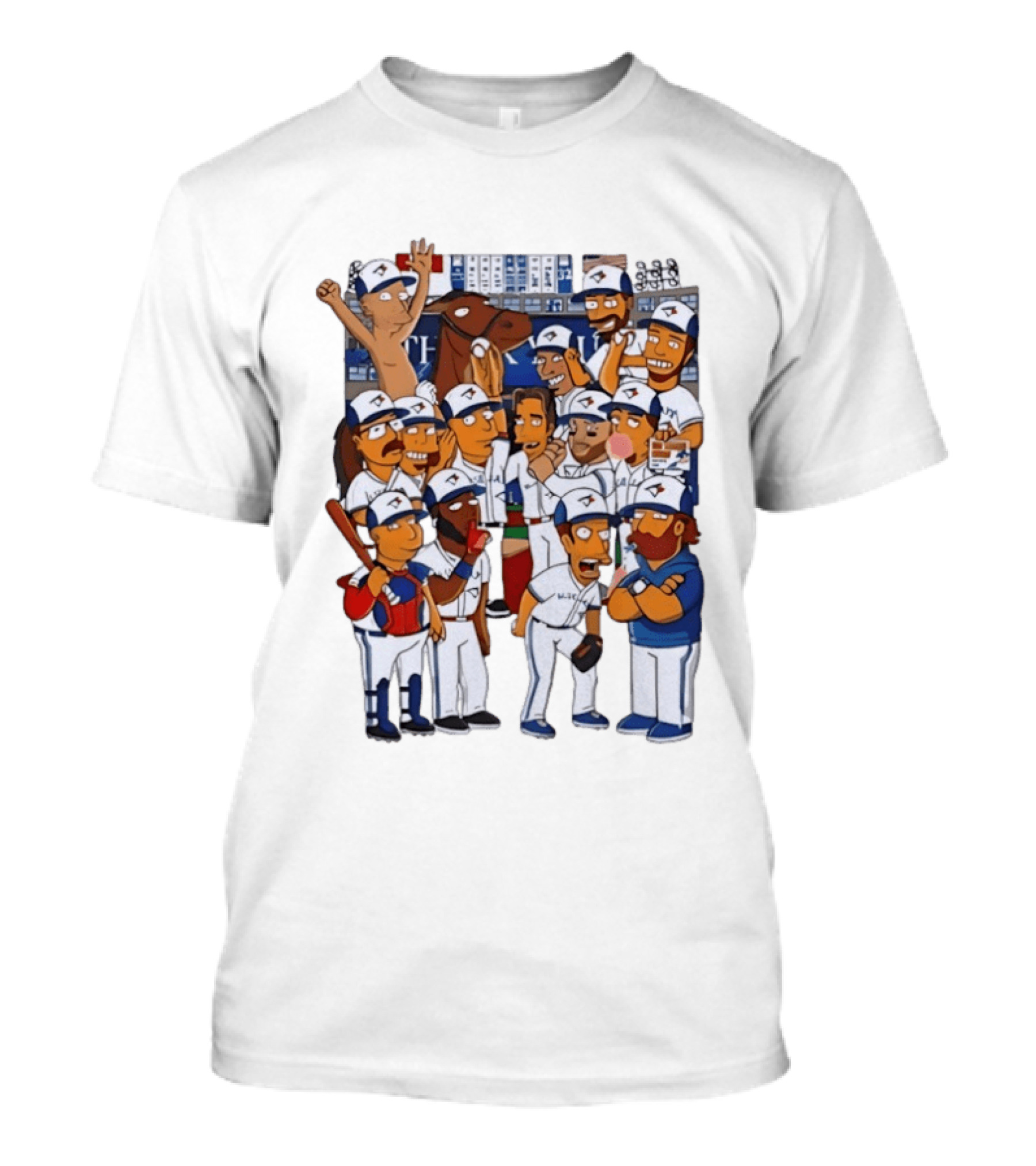 The Simpsons Toronto Blue Jays Baseball 2025 World Series Celebration T-Shirt