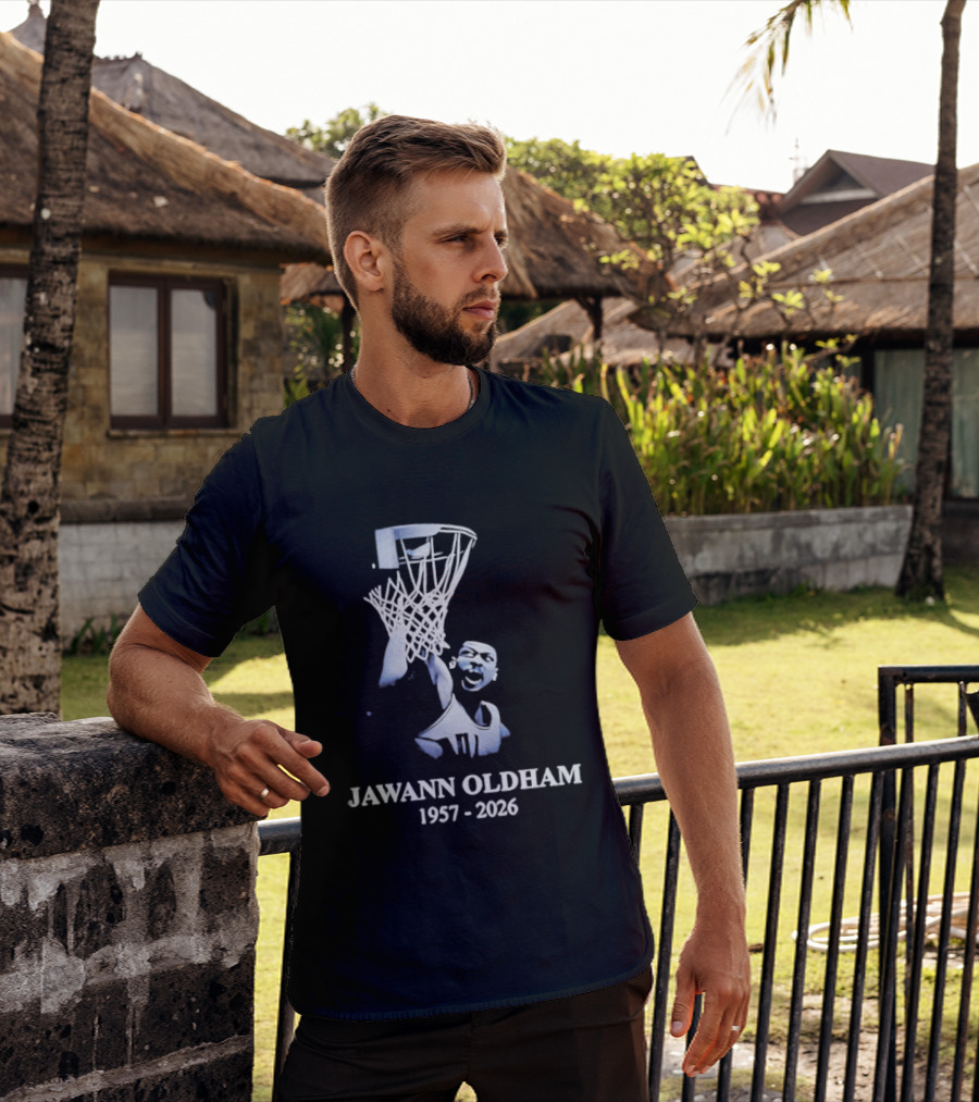 Jawann Oldham 1957 2026 Basketball Dunking T-Shirt