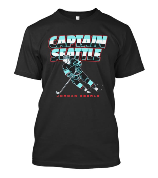 Jordan Eberle Captain Seattle Kraken Hockey T-Shirt