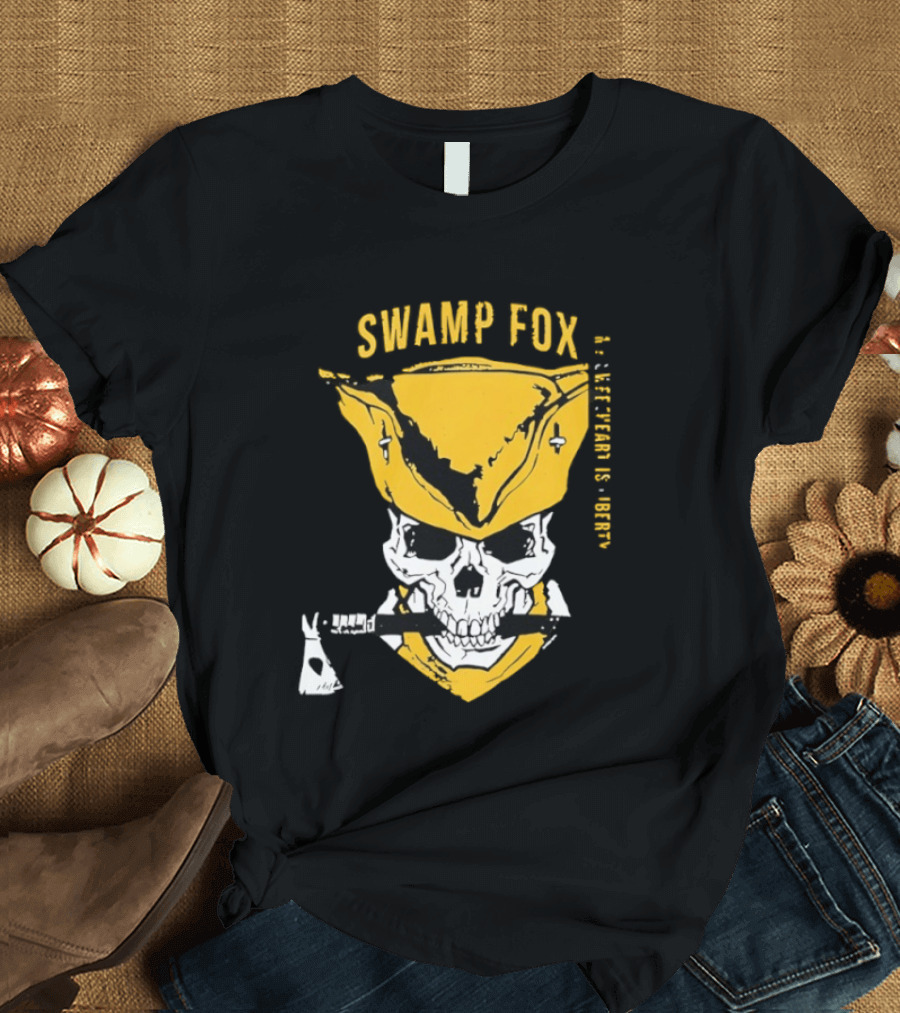 SWAMP FOX Skull My Sweetheart Is Liberty T-Shirt