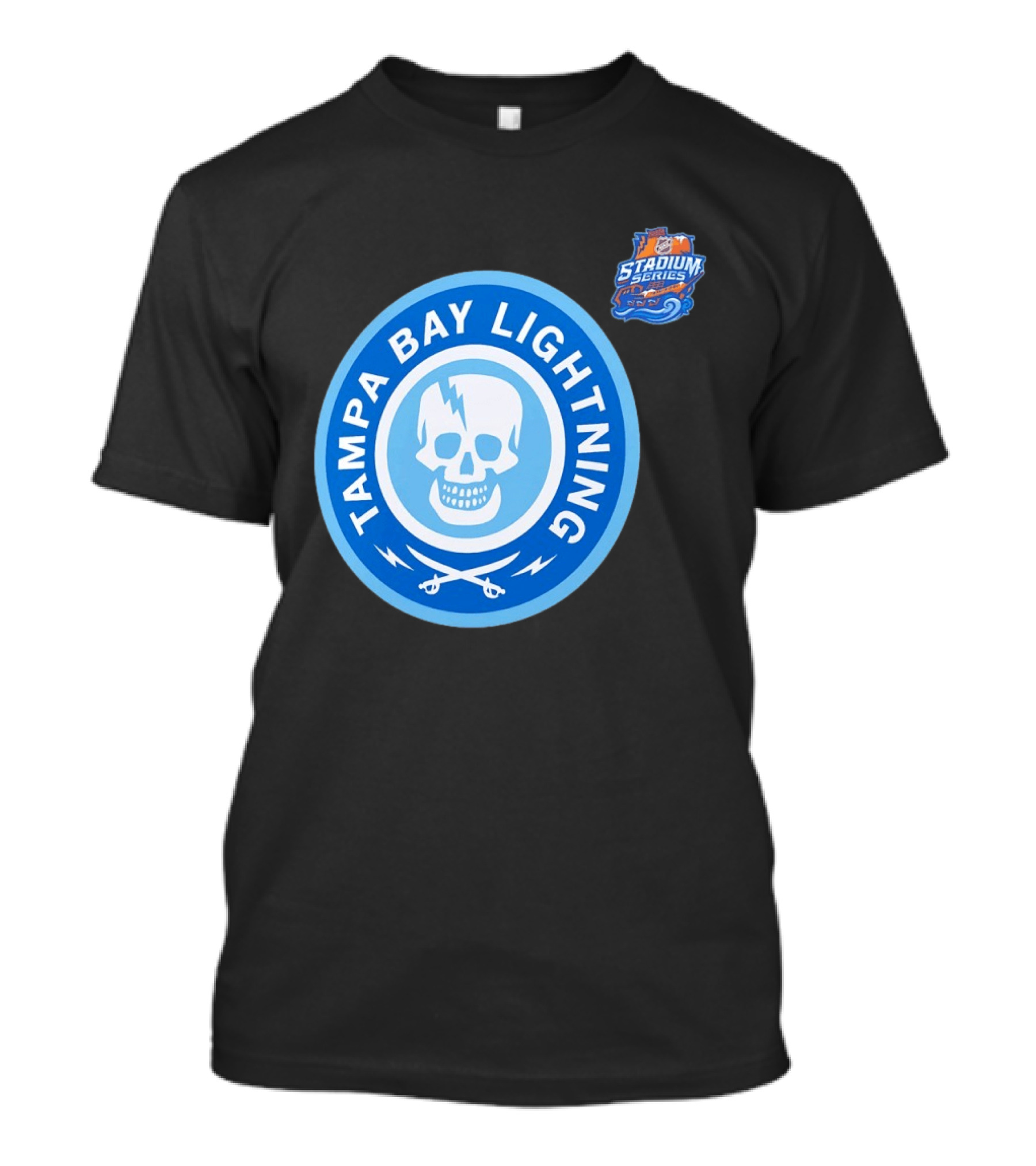 Tampa Bay Lightning Skull Circle Stadium Series T-Shirt
