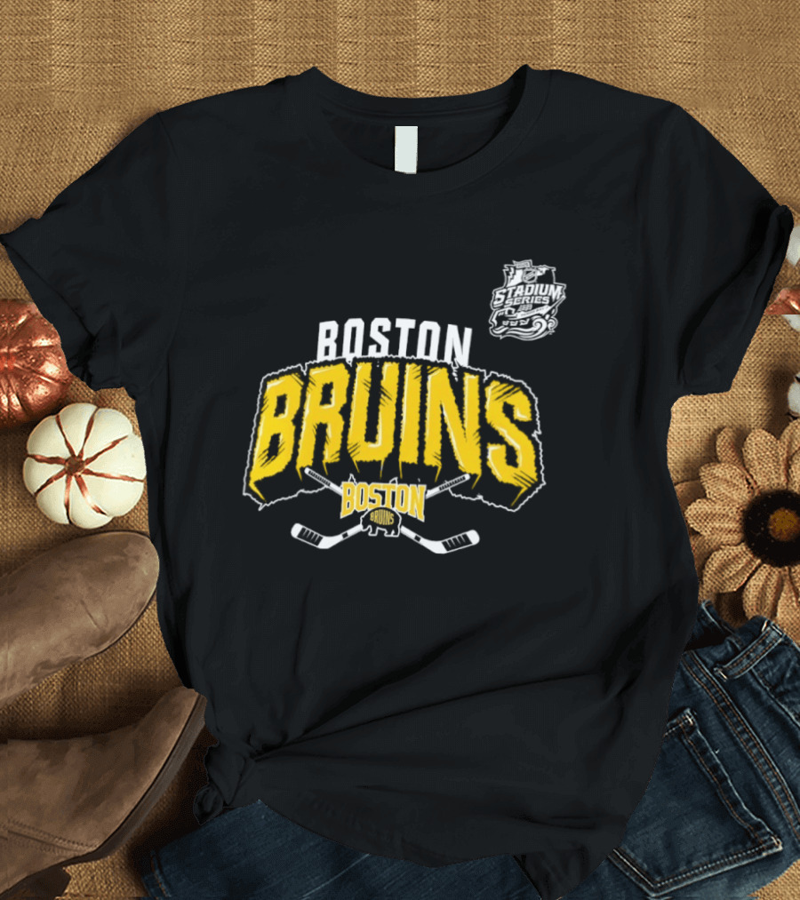 Boston Bruins Skull Tampa Bay Lightning NHL Hockey T-Shirt