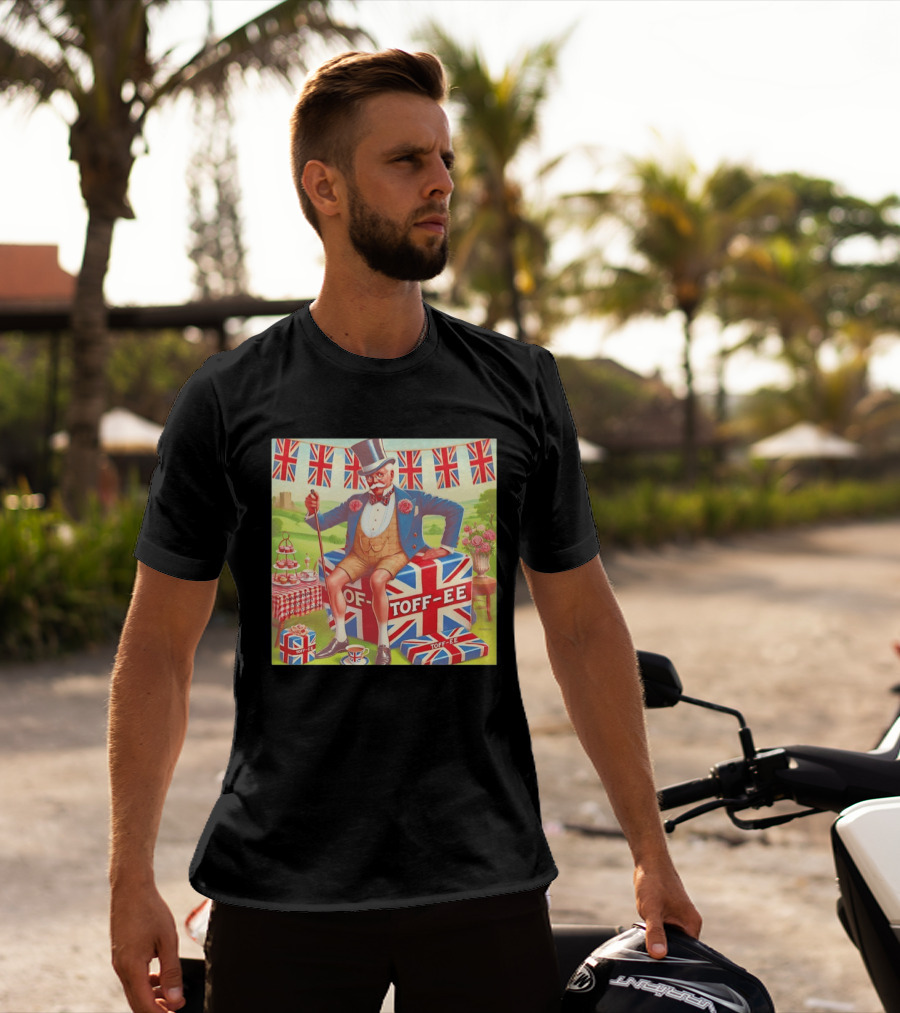National English Toffee Party Vintage Union Jack Celebration T-Shirt