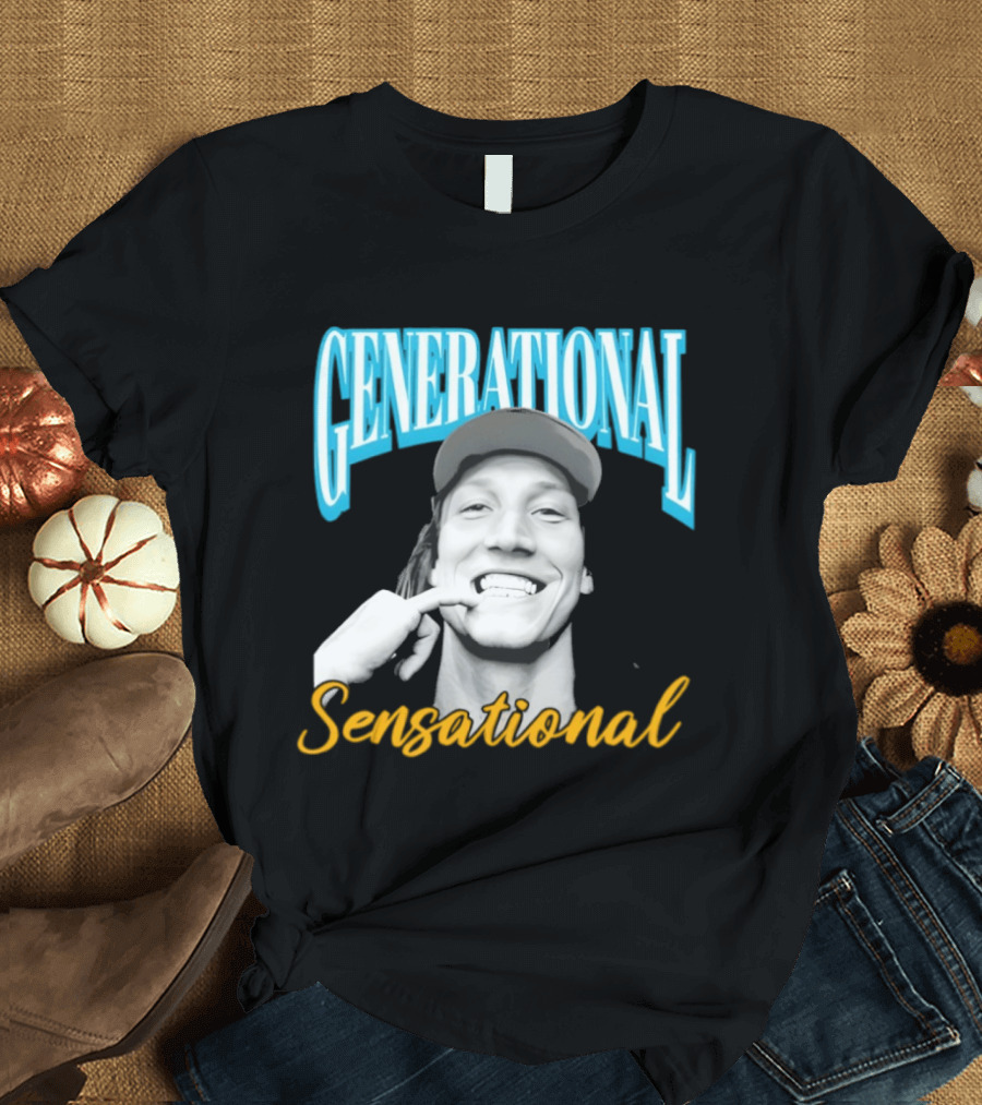 Generational Sensational Trevor Lawrence Jacksonville Jaguars T-Shirt