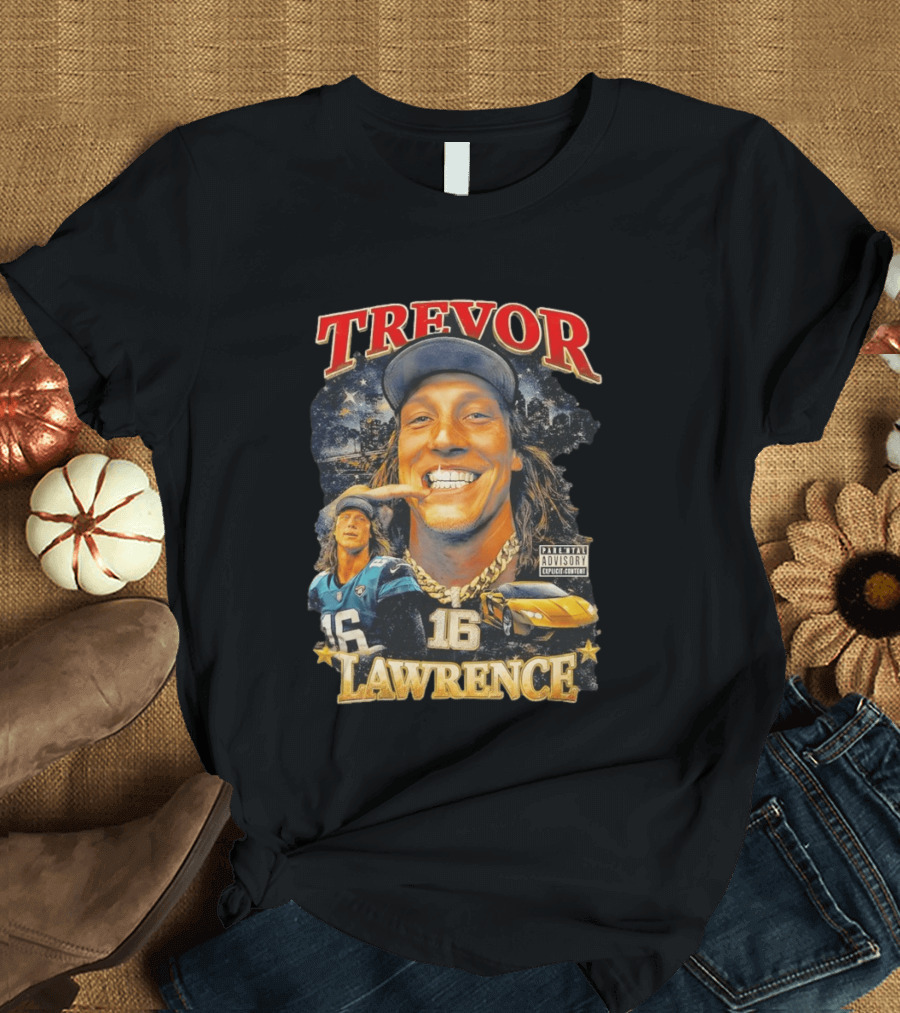 Trevor Lawrence Grillz 16 Duuval Jacksonville Jaguars NFL T-Shirt