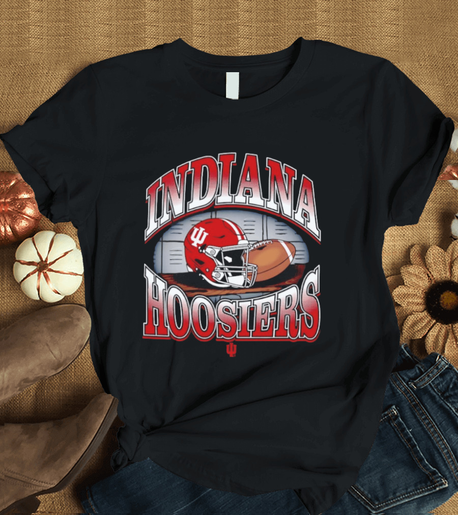 Indiana Hoosiers Football Helmet IU Gridiron Fan Gear T-Shirt