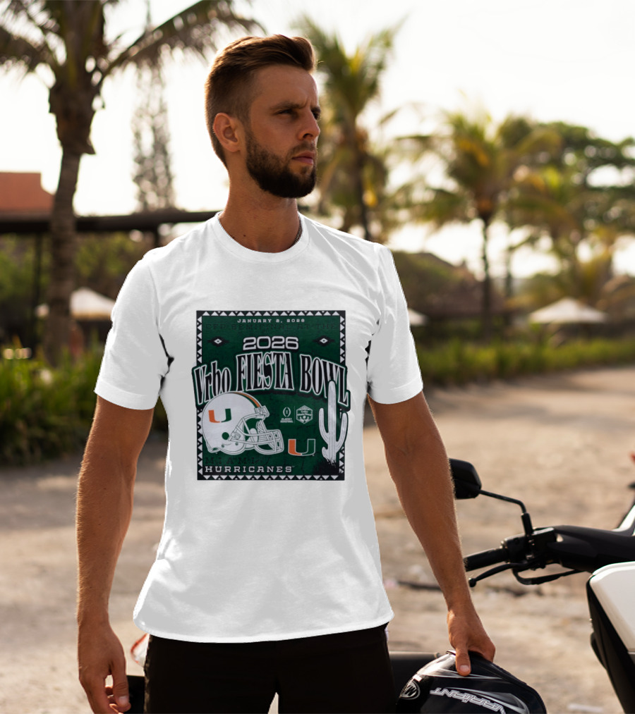 2026 Vrbo Fiesta Bowl Miami Hurricanes January 8 CFP Semifinal T-Shirt