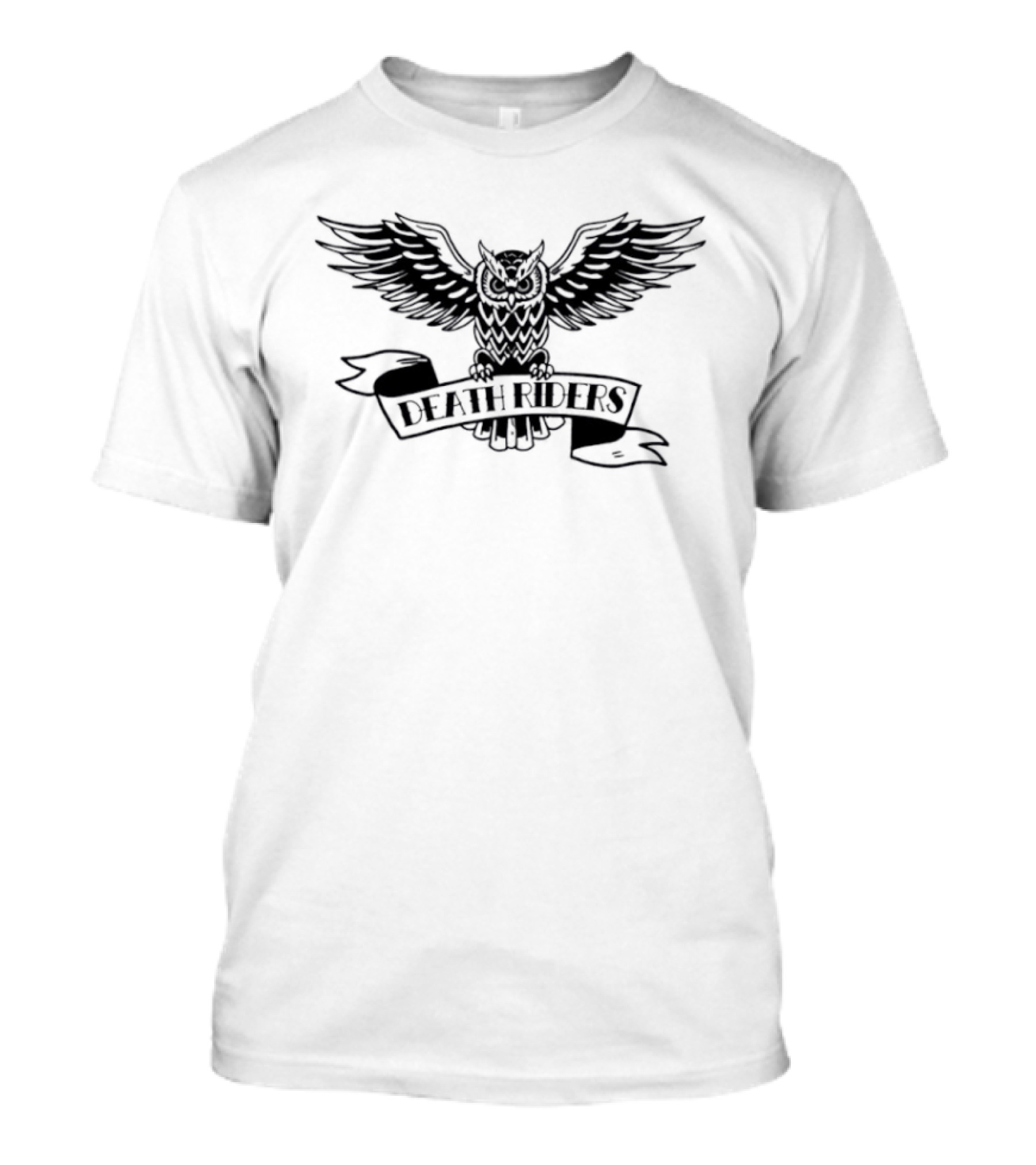 Death Riders Owl Wings Spread Dark T-Shirt